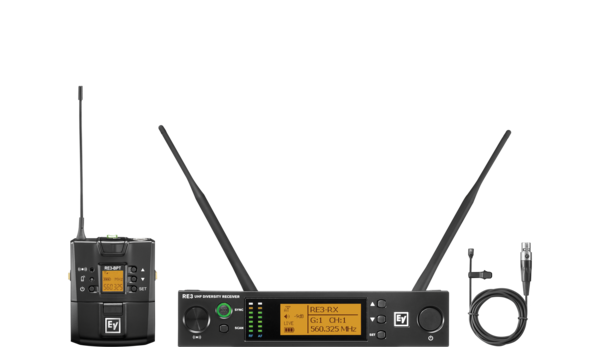 RE3-BPOL-5L UHF BODYPACK WIRELESS SYSTEM WITH OL3 OMNIDIRECTIONAL LAPEL MICROPHONE FREQ 488-524MHZ