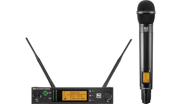 RE3-ND76-6M UHF WIRELESS HANDHELD SET FEATURING ND76 DYNAMIC CARDIOID MICROPHONE 653-663MHZ