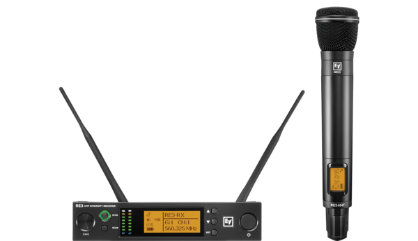 RE3-ND96-5L UHF WIRELESS HANDHELD SET FEATURING ND96 DYNAMIC SUPERCARDIOID MICROPHONE 488-524MHZ