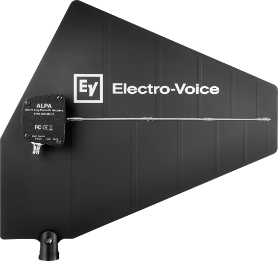 RE3-ACC-ALPA POWERED LOG PERIODIC ANTENNA, 470-960MHZ/ EXTENDS SYSTEM RANGE/SWITCHABLE 3DB & 10DB OF POWERED GAIN