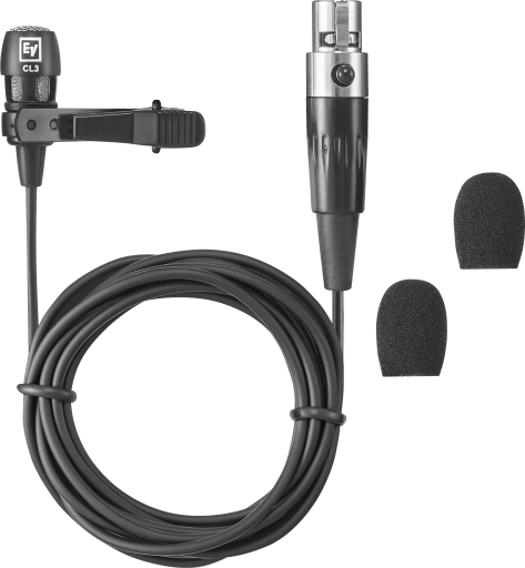 RE3-ACC-CL3 CARDIOID LAVALIER MIC WITH TA4F CONNECTOR / IDEAL FOR GENERAL SOUND REINFORCEMENT AND PRESENTATIONS