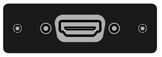 IPS-V610S-BLK SINGLE HT. HDMI FEMALE BULKHEAD - BLACK