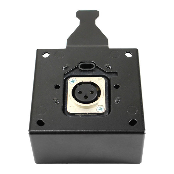 T3-MJ+1B-BLK MIC MOUNT W/ IMPROVED NOISE ISOLATION, 1 BUTTON AND 1 LED - BLACK