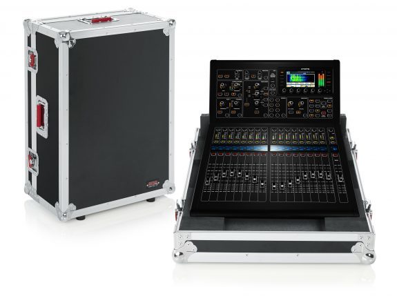 G-TOURM32RNDH NON-DOGHOUSE MIXER CASE FOR MIDAS M32R. INCLUDES TILT & GO WHEELS, PLUS 4" STORAGE BEHIND MIXER