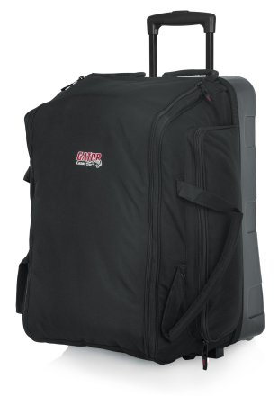 GPA-777 SPEAKER BAG W/ REINFORCED MOLDED BOTTOM, IN-LINE WHEELS, & PULL-OUT HANDLE; FITS EV ZLX, ETC