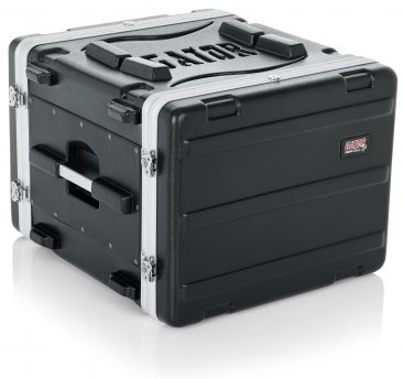 GR-8L MOLDED PE RACK CASE; FRONT, REAR RAILS; 8U; 19" DEEP; LOCKING