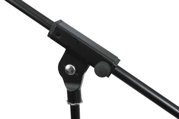 RI-MICTP-FBM ROK-IT TUBULAR MICROPHONE STAND WITH FIXED BOOM INCLUDED. TRIPOD DESIGN FOR COMPACT STORAGE AND