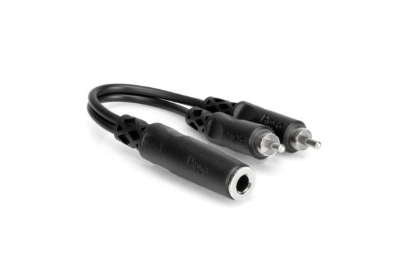 YPR-131 Y CABLE, 1/4 IN TSF TO DUAL RCA