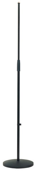 26010.500.55 260/1   MICROPHONE STAND BLACK, ROUND 10" BASE,  ONE HAND ADJUSTABLE MIC STAND