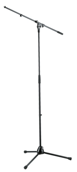21020.500.55 210/2 TRIPOD BASE MICROPHONE STAND 35"-64" WITH BOOM ARM 32", BLACK