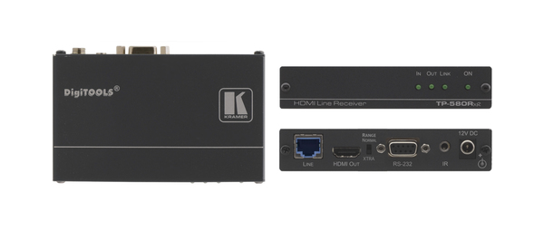 TP-580RXR(KRA) HDMI, BIDIRECTIONAL RS-232 & IR OVER EXTENDED RANGE HDBASET TWISTED PAIR RECEIVER