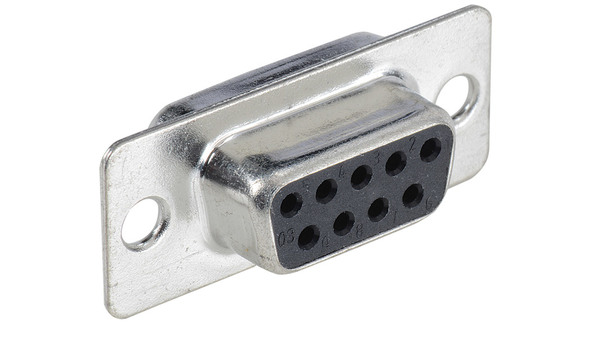 DB9F(LIB) ECONOMY SOLDER STYLE D-SUB DB9 FEMALE CONNECTOR