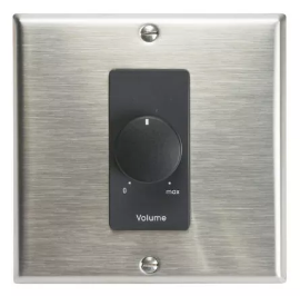 200LVC-DSB ATTENUATOR-200W, 70V/25V, 2-GANG DECORATOR, STAINLESS STEEL/BLACK INSERT