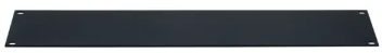 AFPB-3 RACK PANEL-BLANK-3U, FLAT, BRUSHED BLACK ANODIZED ALUMINUM