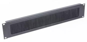 CBP-1 19IN PANEL WITH BRUSH STRIP FOR CABLES, 1U