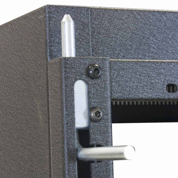 LWR-723 RACK-SECTIONAL WALL MOUNT-7U, 23IN DEEP, 1PR ADJ RAILS, BLACK