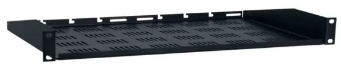 USV-110 VENTED RACK UTILITY SHELF-1U, 10IN D, BLACK