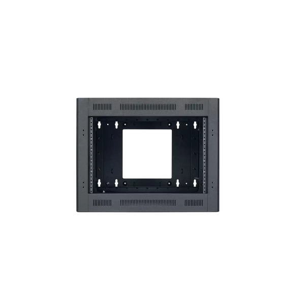 LWR-723 RACK-SECTIONAL WALL MOUNT-7U, 23IN DEEP, 1PR ADJ RAILS, BLACK