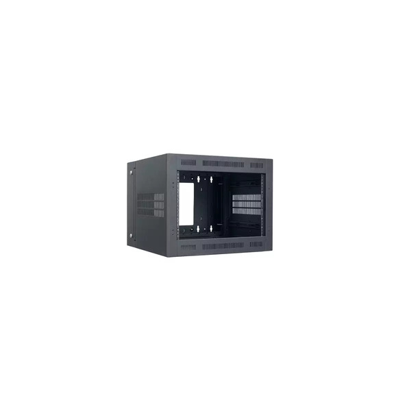 LWR-723 RACK-SECTIONAL WALL MOUNT-7U, 23IN DEEP, 1PR ADJ RAILS, BLACK