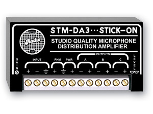 STM-DA3 MIC LEVEL DISTRIBUTION AMPLIFIER - 1X3