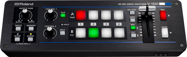 V-1SDI 3G-SDI VIDEO SWITCHER / 4 VIDEO CHANNELS & 14 AUDIO MIX CHANNELS / SUPPORTS UP TO FULL HD 1080P