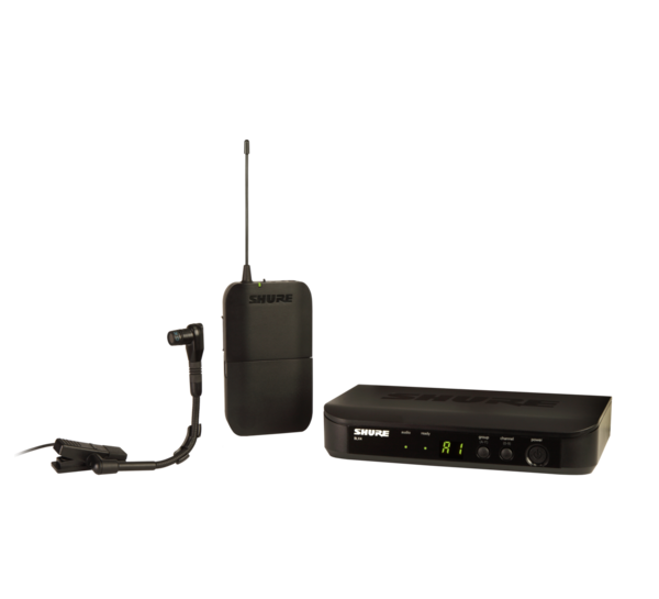 BLX14/B98-H11 BLX WIRELESS INSTRUMENT SYSTEM WITH BLX4  RECEIVER, BLX1 BODYPACK, & WB98H/C CARDIOID INSTRUMENT MIC