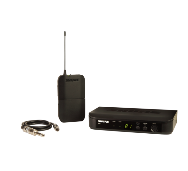 BLX14-J11 BLX WIRELESS BODYPACK/INSTRUMENT SYSTEM WITH BLX4 RECEIVER, BLX1 BODYPACK, & WA302 INSTRUMENT CABLE