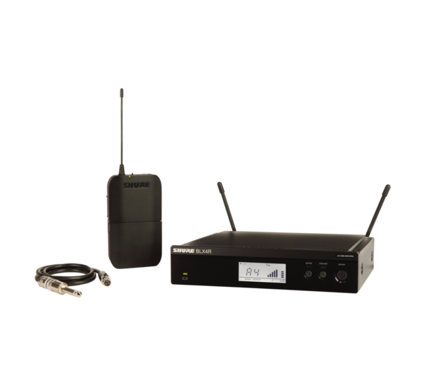 BLX14R-H11 BLX WIRELESS BODYPACK/INSTRUMENT SYSTEM WITH BLX4R RECEIVER, BLX1 BODYPACK, & WA302 INSTRUMENT CABLE