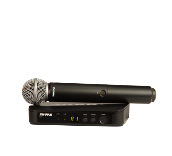 BLX24/SM58-H11 BLX WIRELESS VOCAL HANDHELD SYSTEM WITH BLX4 RECEIVER, & BLX2/SM58 HANDHELD SM 58 MICROPHONE