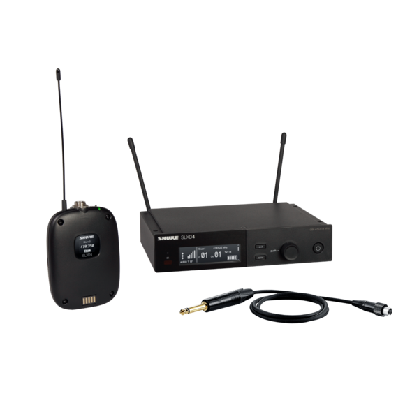 SLXD14-G58 SLX-D WIRELESS BODYPACK SYSTEM INCLUDES SLXD4 RECV, SLXD1 BODYPACK & WA302 INSTRUMENT CABLE / NO MIC