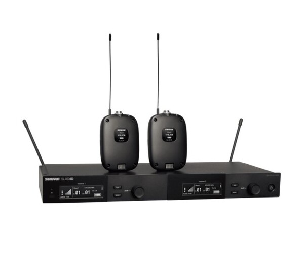 SLXD14D-H55 DUAL SLXD WIRELESS BODYPACK SYSTEM INCLUDES SLXD4 RECEIVER, 2 X SLXD1 BODYPACK TRANSMITTERS