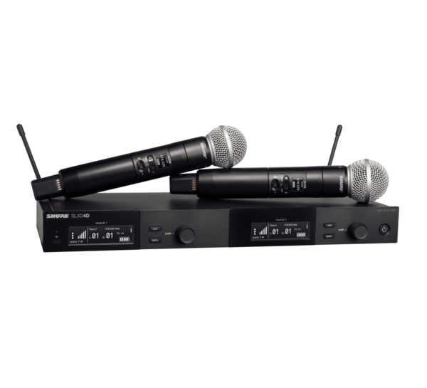 SLXD24D/SM58-J52 DUAL WIRELESS VOCAL SYSTEM WITH SLXD4 RECEIVER & (2) SLXD2/SM58 HANDHELD TRANSMITTER WITH SM58 MIC