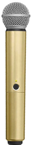 WA713-GLD BLX SM58/B58 HANDLE ONLY (GOLD) COLOR HANDLE FOR BLX2 TRANSMITTER WITH SM58 AND BETA 58A CAPSULE