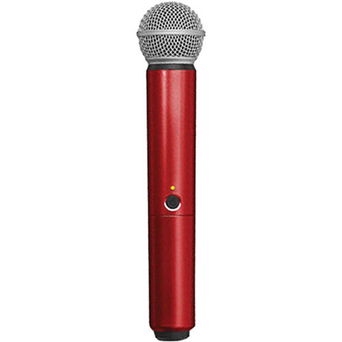 WA713-RED BLX SM58/B58 HANDLE ONLY (RED) COLOR HANDLE FOR BLX2 TRANSMITTER WITH SM58 AND BETA 58A CAPSULE