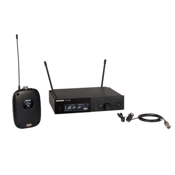 SLXD14/85-G58 SLX-D LAPEL WIRELESS SYSTEM INCLUDES SLXD4, SLXD1 & WL185 MICROFLEX CARDIOID LAPEL MICROPHONE