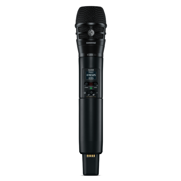 SLXD24/K8B-J52 WIRELESS VOCAL SYSTEM WITH SLX4 RECEIVER AND SLX2/HANDHELD TRANSMITTER WITH KSM8 CAPSULE