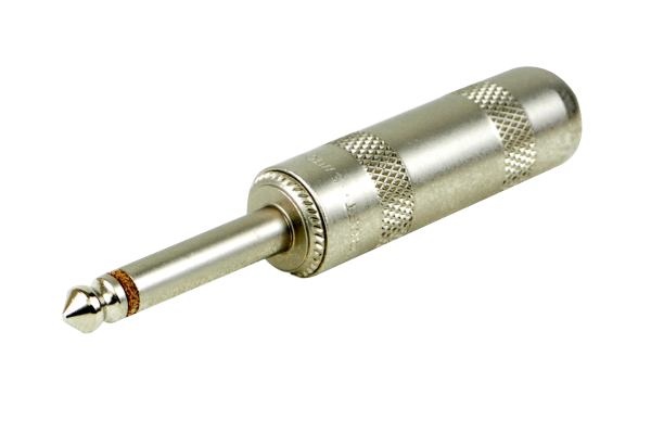 S280 .206" 2-conductor Plug, Solder Lug & Cable Clamp terminals, shielded handle