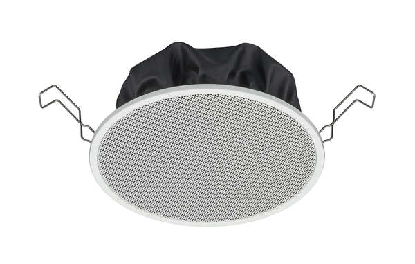 PC-1860 5" SPRING CLAMP CEILING SPEAKER 6W (100V LINE), 3W (70V) WITH DUST COVER AND PUSH WIRE CONNECTION