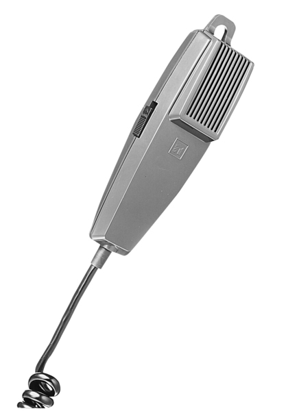 PM-222U HANDHELD PAGING MICROPHONE- PUSH TO TALK WITH LOCK ,  COIL CABLE- EXTERNAL CONTACTS