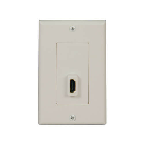 P166-001-P HDMI SEND/RECEIVE PASS-THROUGH WALLPLATE, WHITE (F/F)