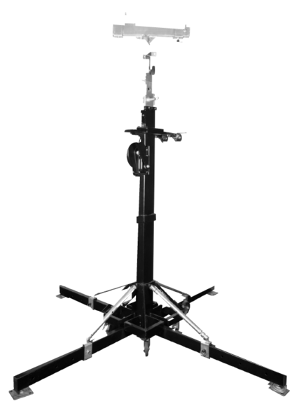 CT-CS60 CRANK UP TOWER STAND WITH A MAXIMUM HEIGHT OF 6 METERS (19.7 FT) / INCLUDES T-BAR ADAPTOR