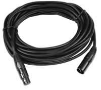 ACCU-CABLE 10-FOOT DMX CABLE - 3-PIN MALE TO 3-PIN FEMALE CONNECTION