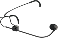 LIGHT, RUGGED HEAD-WORN MIC FOR PRESENTERS WITH CONNECTOR FOR USE SHURE BODYPACK TRANSMITTERS