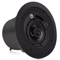 4&quot; COAXIAL SPEAKER SYSTEM WITH 70/100V-16W TRANSFORMER &amp; 8OHM BYPASS, BLACK (PRICED EA, BUY IN PR)