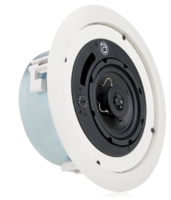 4&quot; COAXIAL SPEAKER SYSTEM, UL-70V/100V 16W TRANSFORMER &amp; 8OHM BYPASS-WHITE, SHALLOW (PRICE EA,BUY 2)