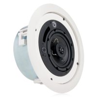 FAP42TC 4" COAXIAL CEILING SPEAKER, 70V/100V 16W TRANSFORMER & 8OHM BYPASS-WHITE, SHALLOW (PRICED EA, BUY 2)