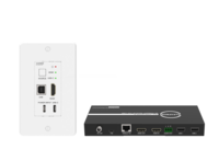 2X1 WALL PLATE SWITCHER HDBASET TRANSMITTER, INCLUDES RECEIVER-TRANSMITS UP TO 328FT FULL 4K &amp; 1080P