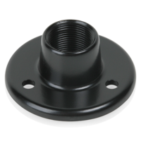 SURFACE MOUNT FEMALE MIC FLANGE 5/8&quot;-27 THREAD EBONY FINISH