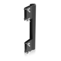 POLE MOUNT BRACKET FOR USE WITH ALA LINE ARRAY SPEAKERS - BLACK