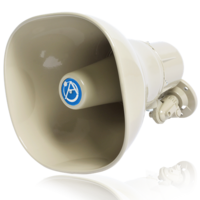 HORN LOUDSPEAKER WITH 15W 25V/70V/100V TRANSFORMER - BEIGE